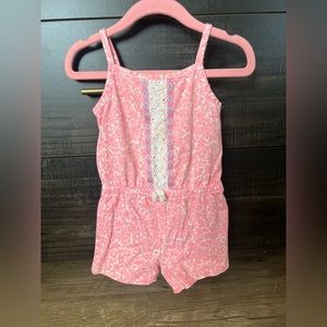 Toddler Girl Hot Pink Romper